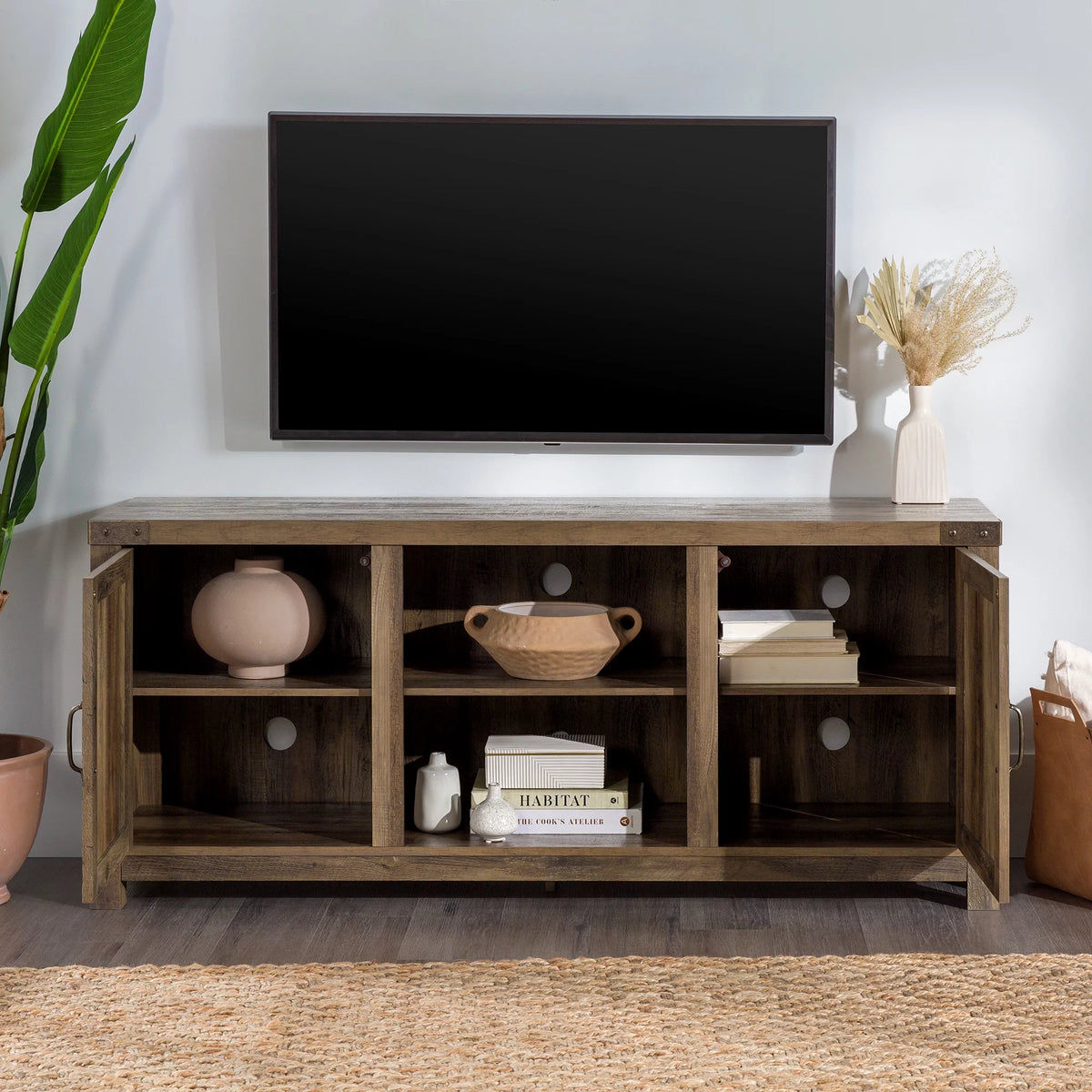 Modern Farmhouse Barn Door TV Stand P505848