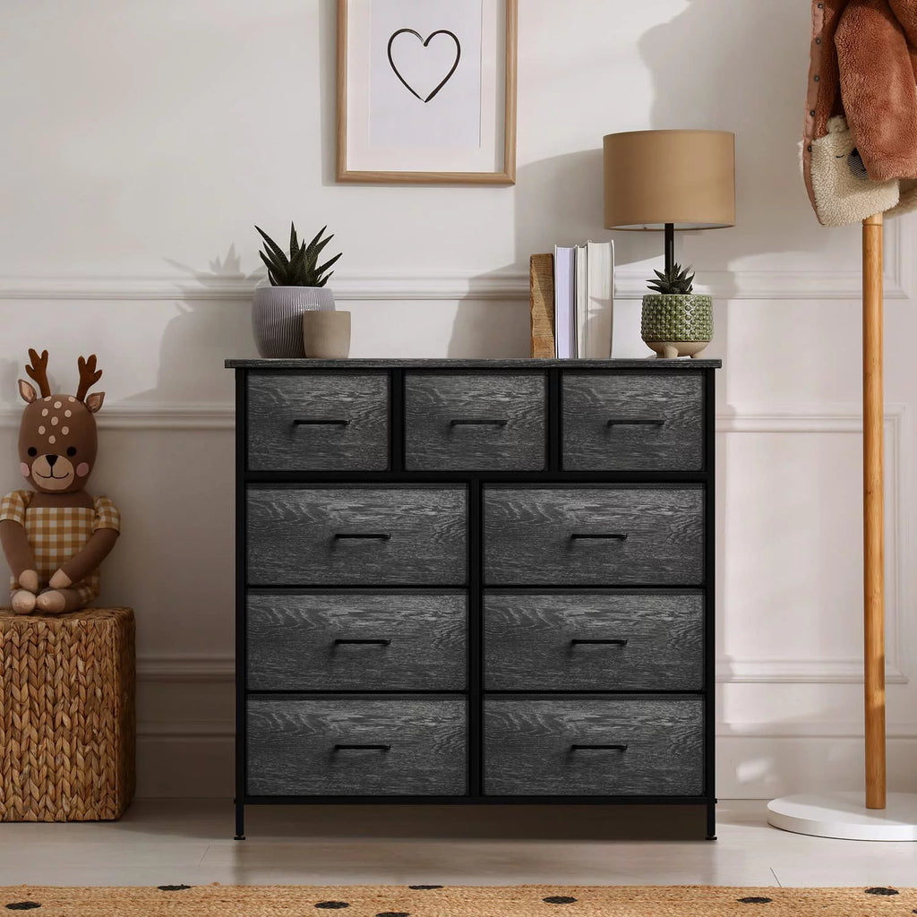 9 Drawer Fabric Dresser D303835