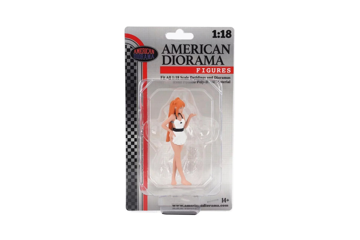 White 1/18 Scale Figurine A49262