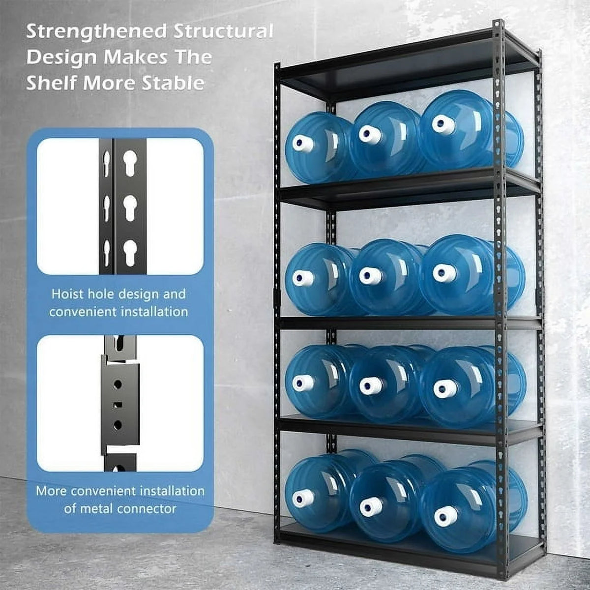 5 Tier Heavy Duty Storage Shelves C14666