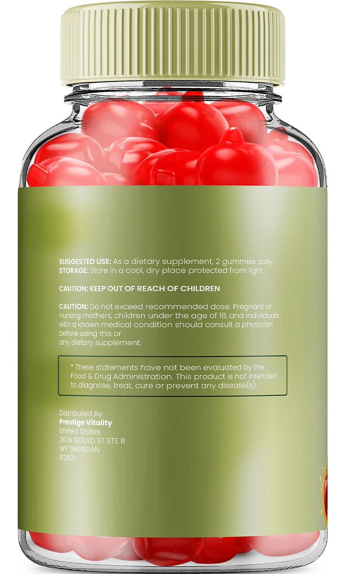 Apple Cider Vinegar Vitamin B6 Vitamin B12 Gummies 1000mg 300 Gummies T440