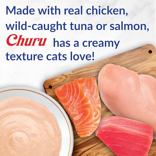 Grain-Free Creamy Lickable Cat Treats with DHA, EPA, Vitamin E & Taurine, 0.5 oz, 24 Tubes E235407