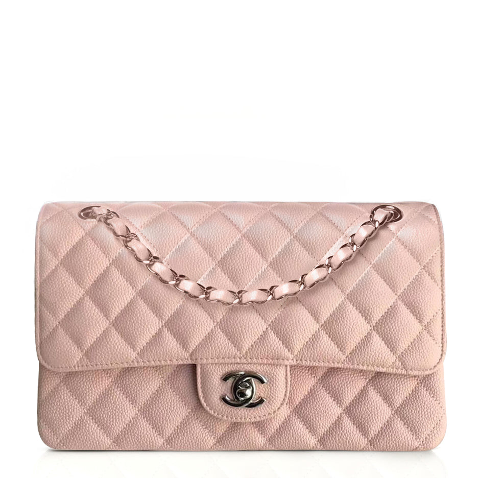 Pink Caviar Calfskin Flap Bag X8056