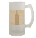 16oz Frosted Glass Beer Stein Y593