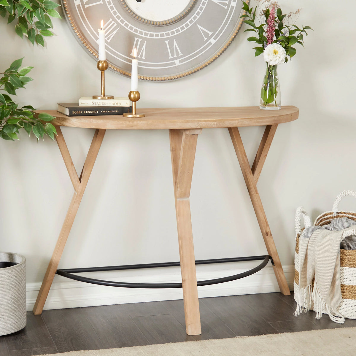Brown Wood Console Table H1570
