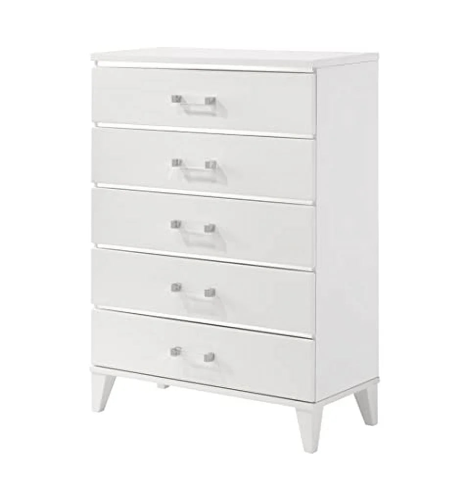King Size White 6-Piece Bedroom Set Y47914