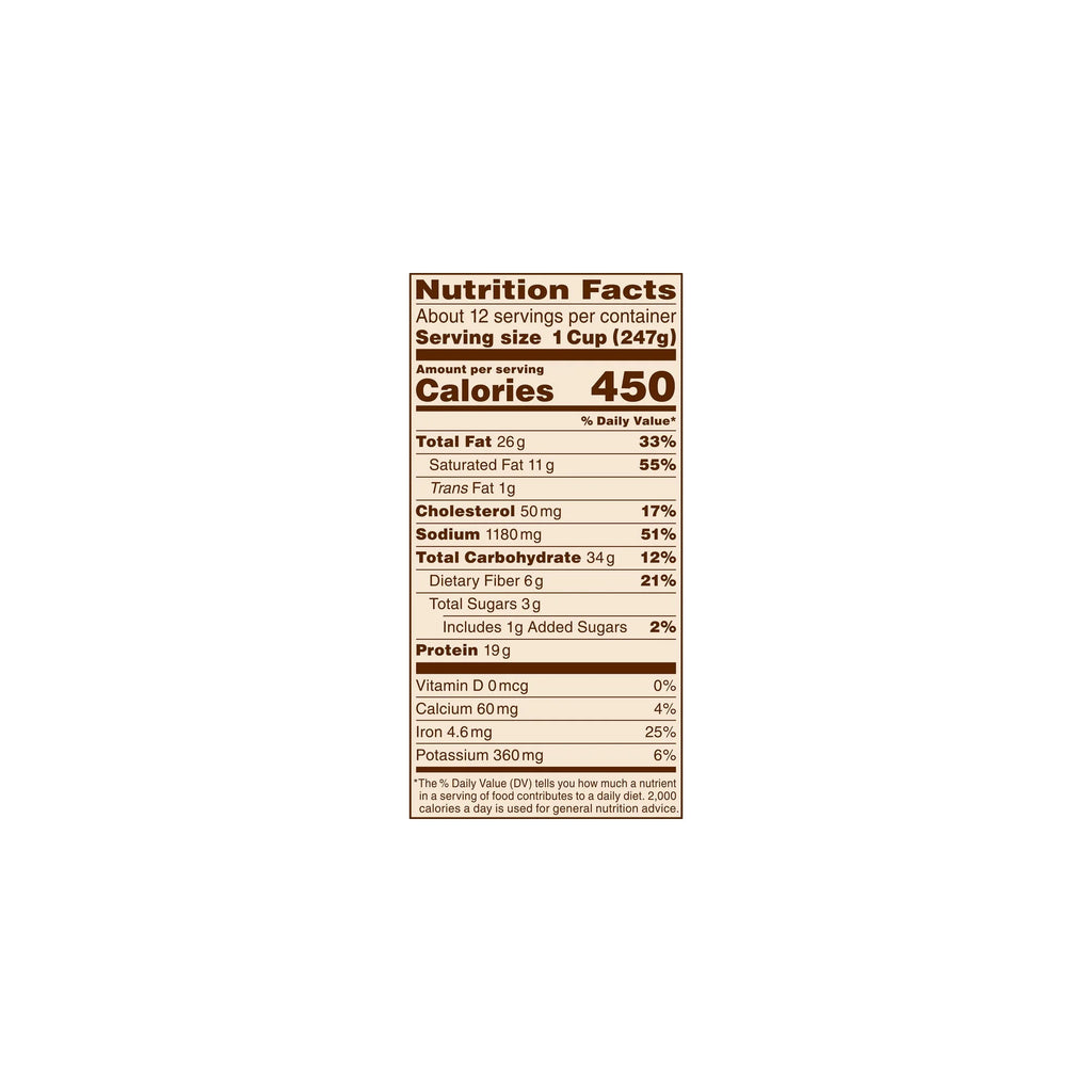 Beef Chili Canned Beans with Meat 6 lb 11 oz Pack of 20 C282
