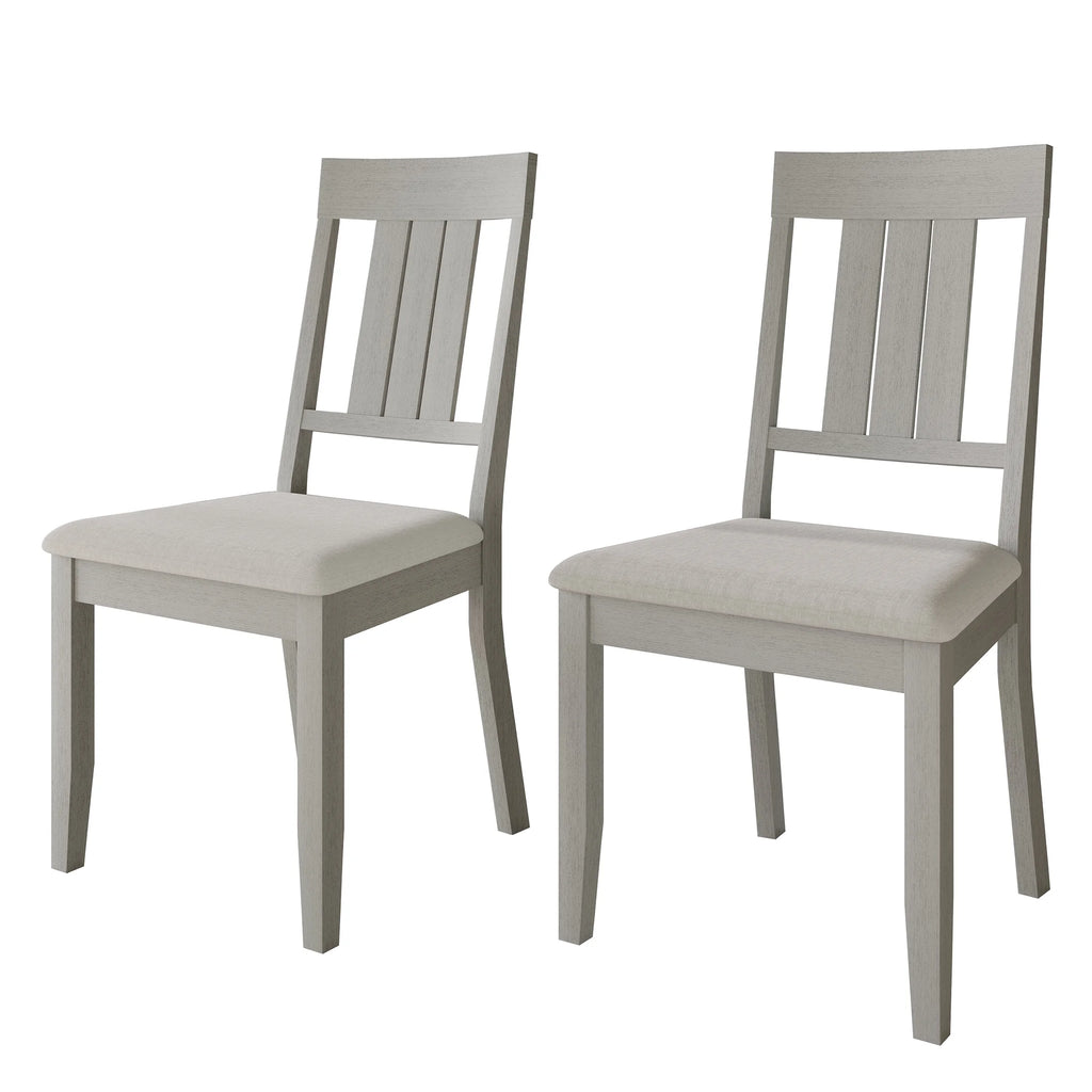 White Wooden Dining Chair Set of 2 P300669
