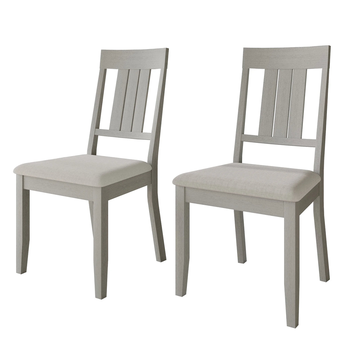 White Wooden Dining Chair Set of 2 P300669