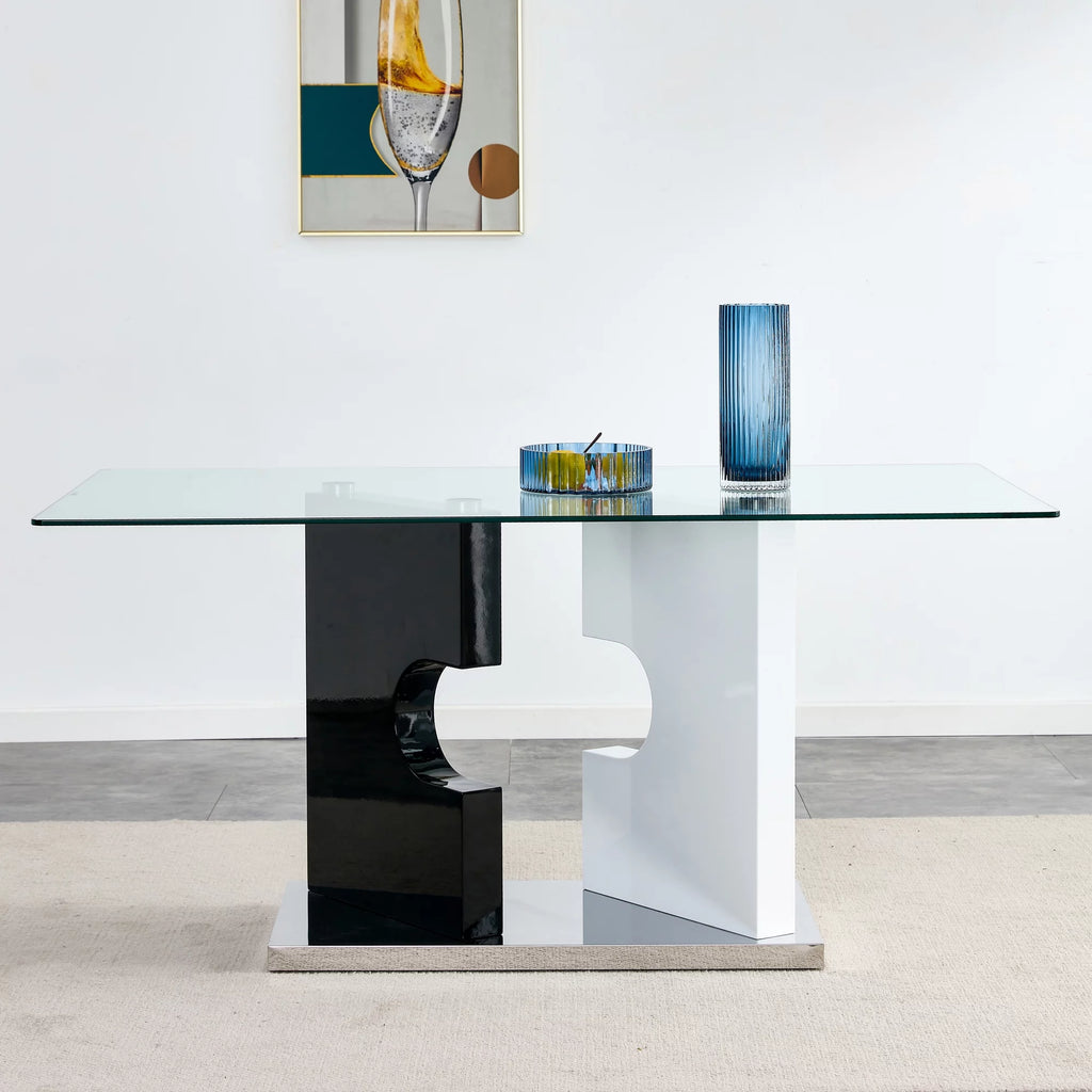Glass Dining Table for 6 People Z607677