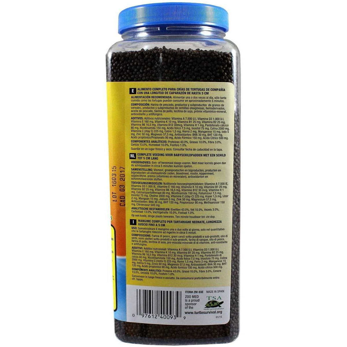 Natural Aquatic Turtle Food Hatchling Formula I7493