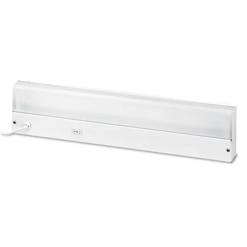 Under-Cabinet Fluorescent Fixture, Steel, White, Bundle of 2 V61503