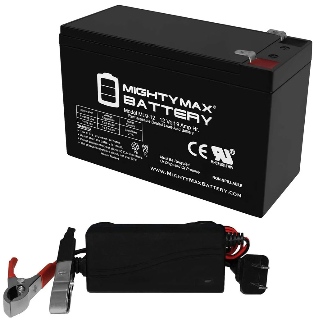 12V 9AH SLA Battery with Charger B1443
