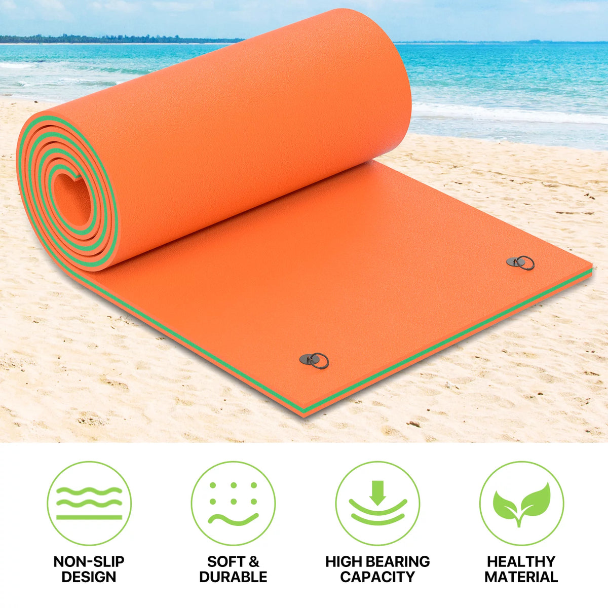 18' x 6' 3-Layer XPE Foam Water Floating Mat A59028