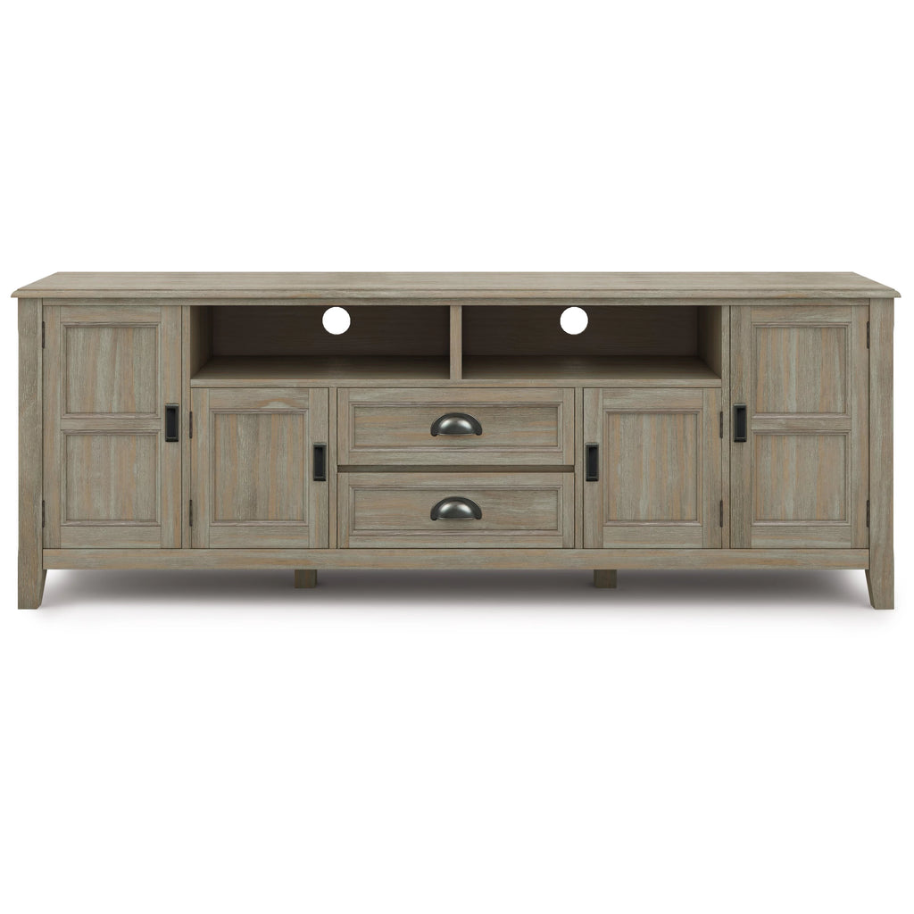 Gray Wood TV Media Stand R340