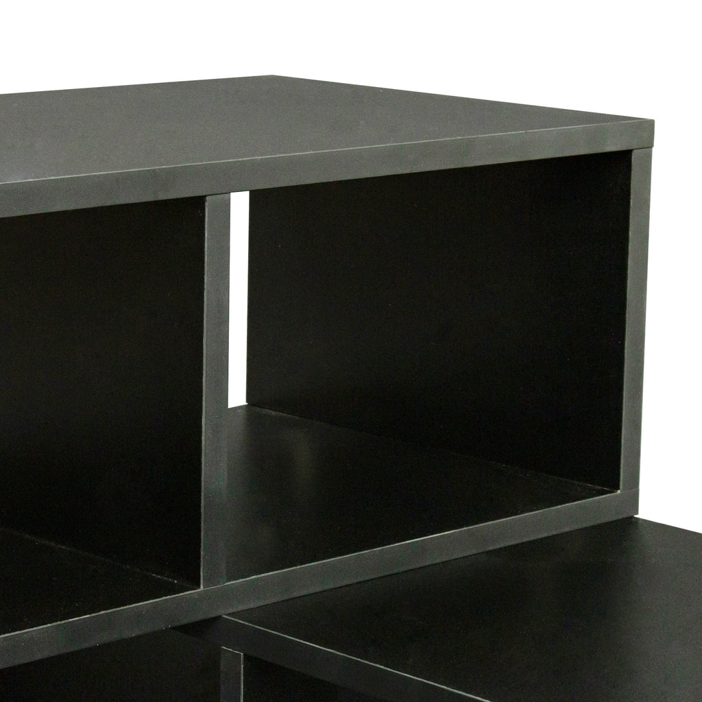 Black L Shape Wood TV Stand 41*17*12 Inch I31651
