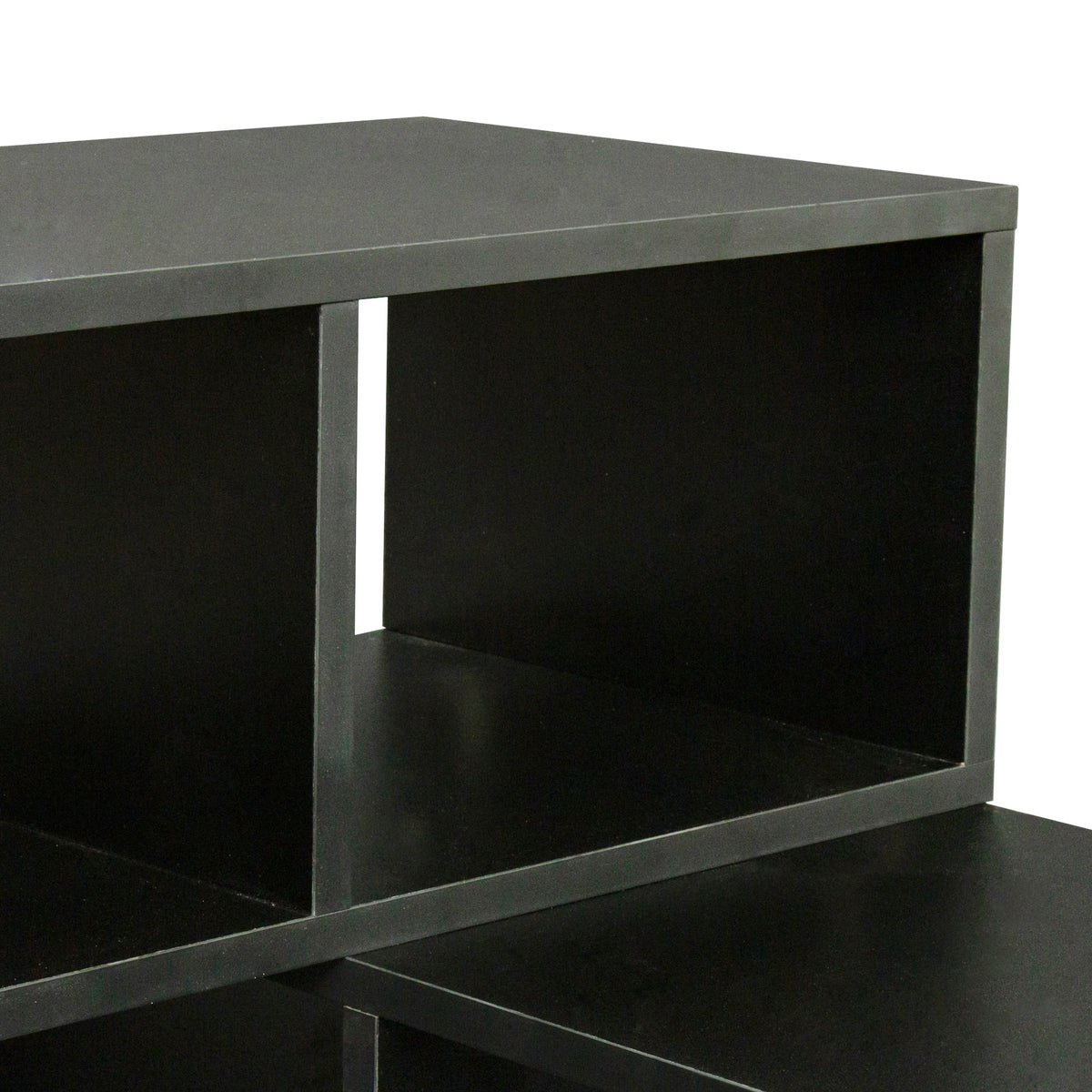 Black L Shape Wood TV Stand 41*17*12 Inch I31651