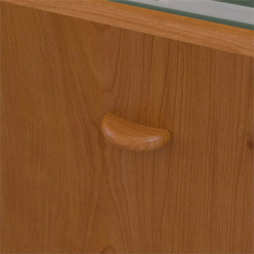 60" Transitional Wood Desk with Drawers in Cherry J720