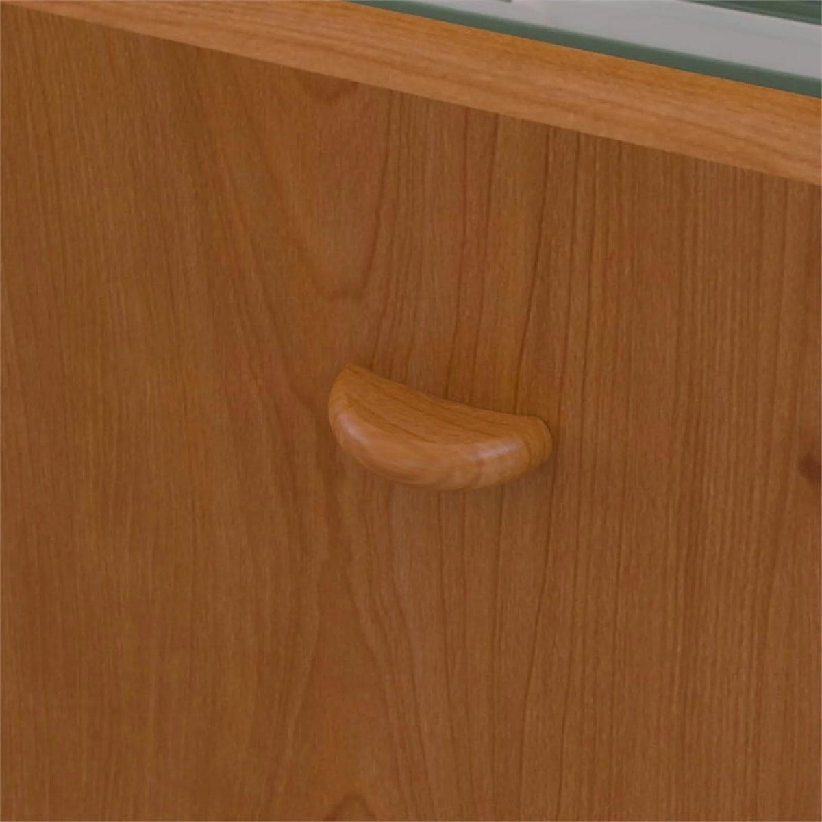 60" Transitional Wood Desk with Drawers in Cherry J720
