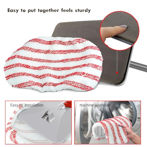 Extra Large Microfiber Flat Mop with 5 Pad A76866