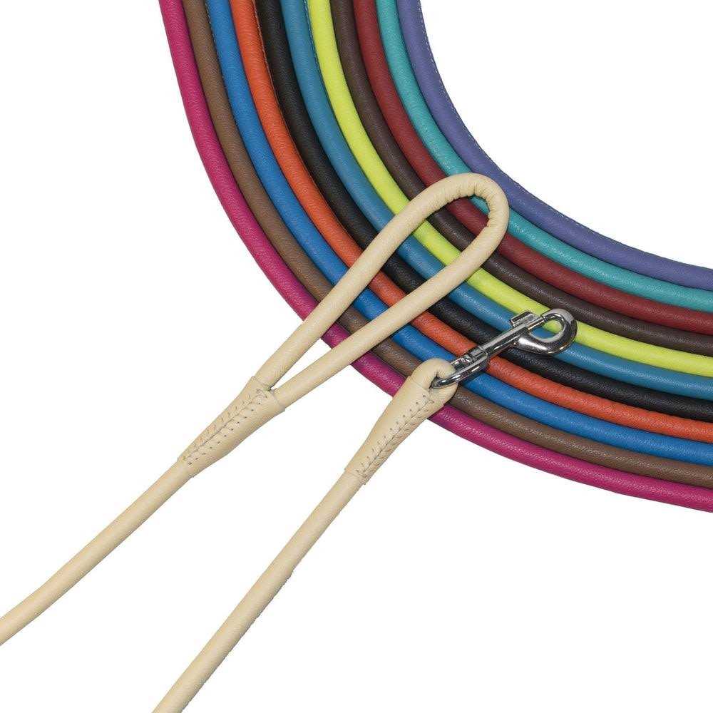 Soft Leather Round Leash W375427
