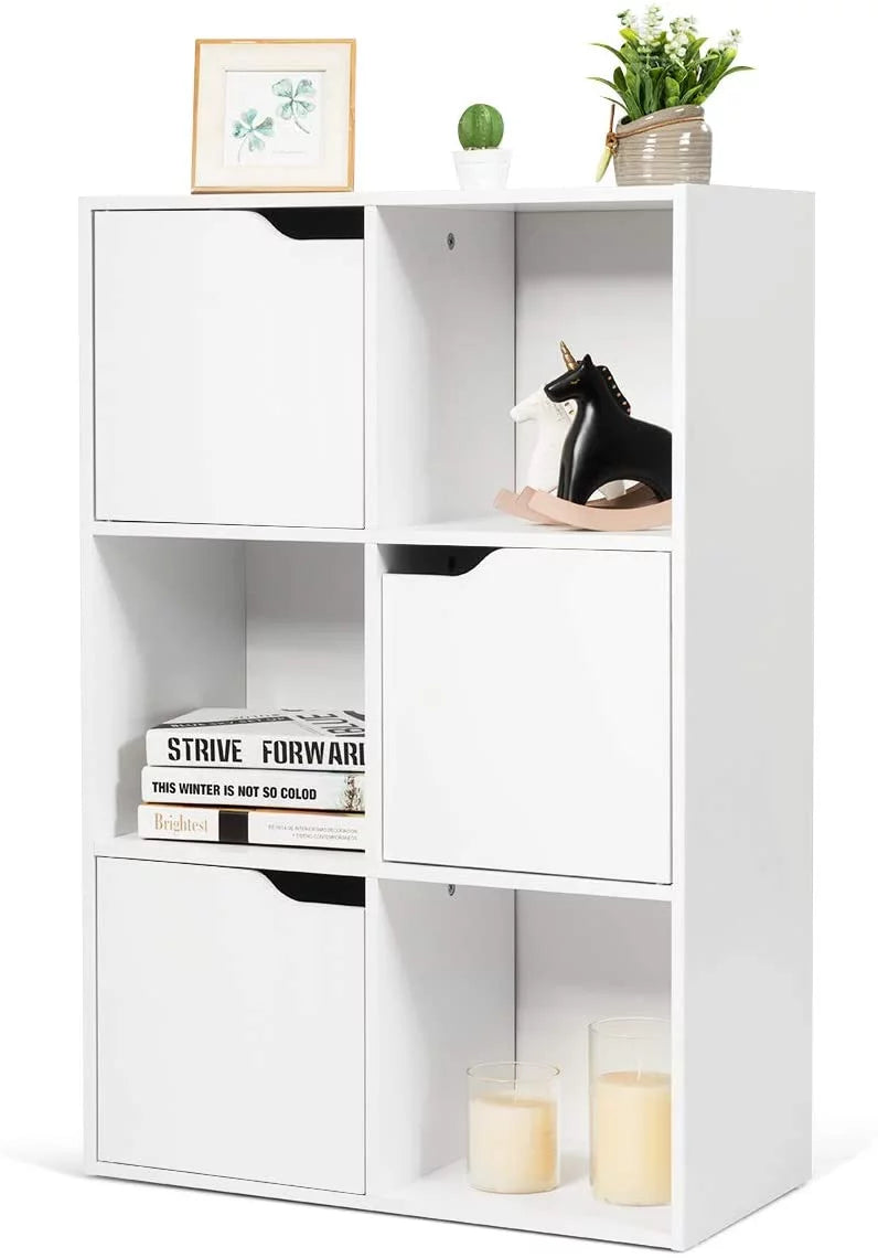 White 6-Cube Storage Organizer Cabinet M809200