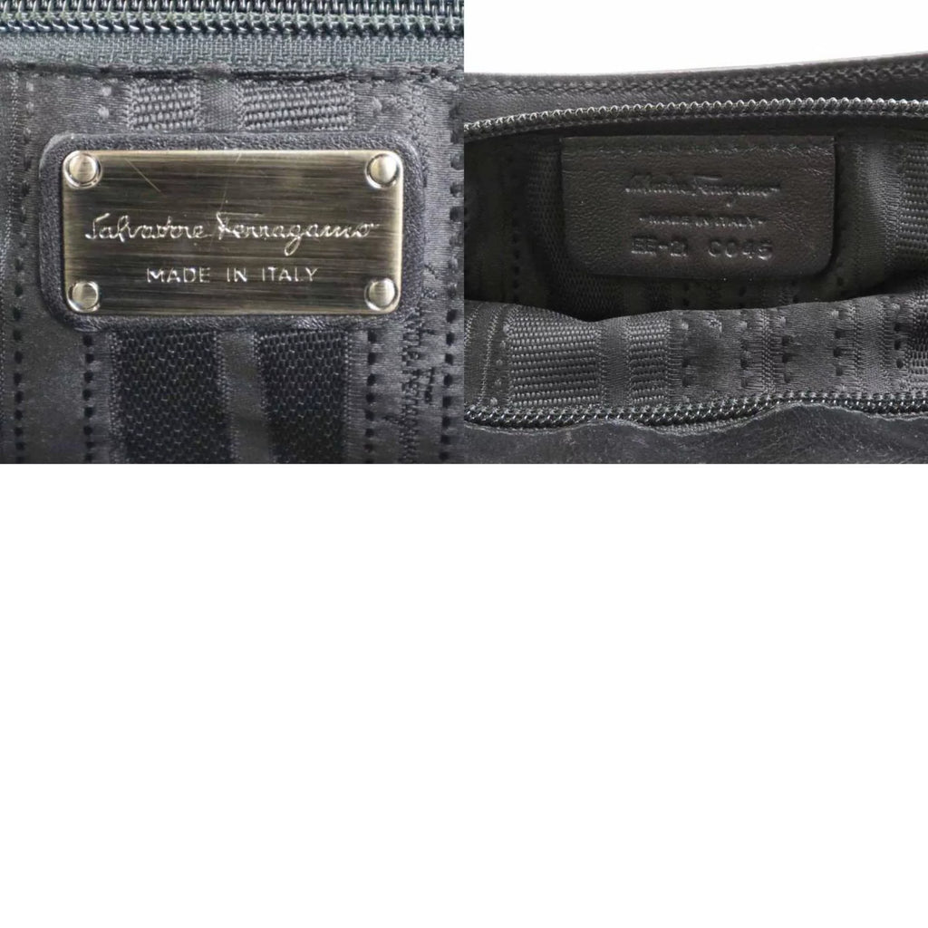 Pre-Owned Black Leather Handbag R912656