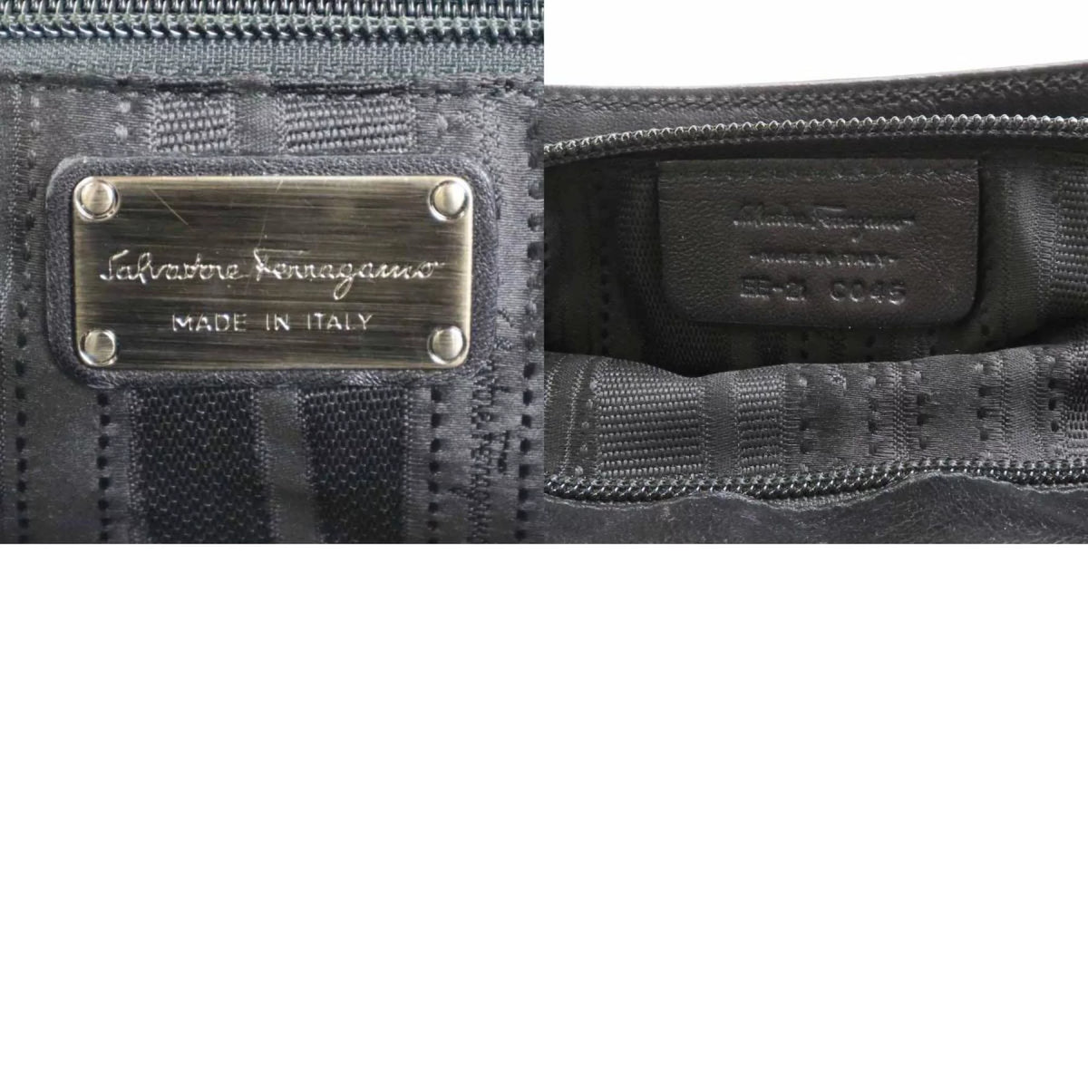 Pre-Owned Black Leather Handbag R912656