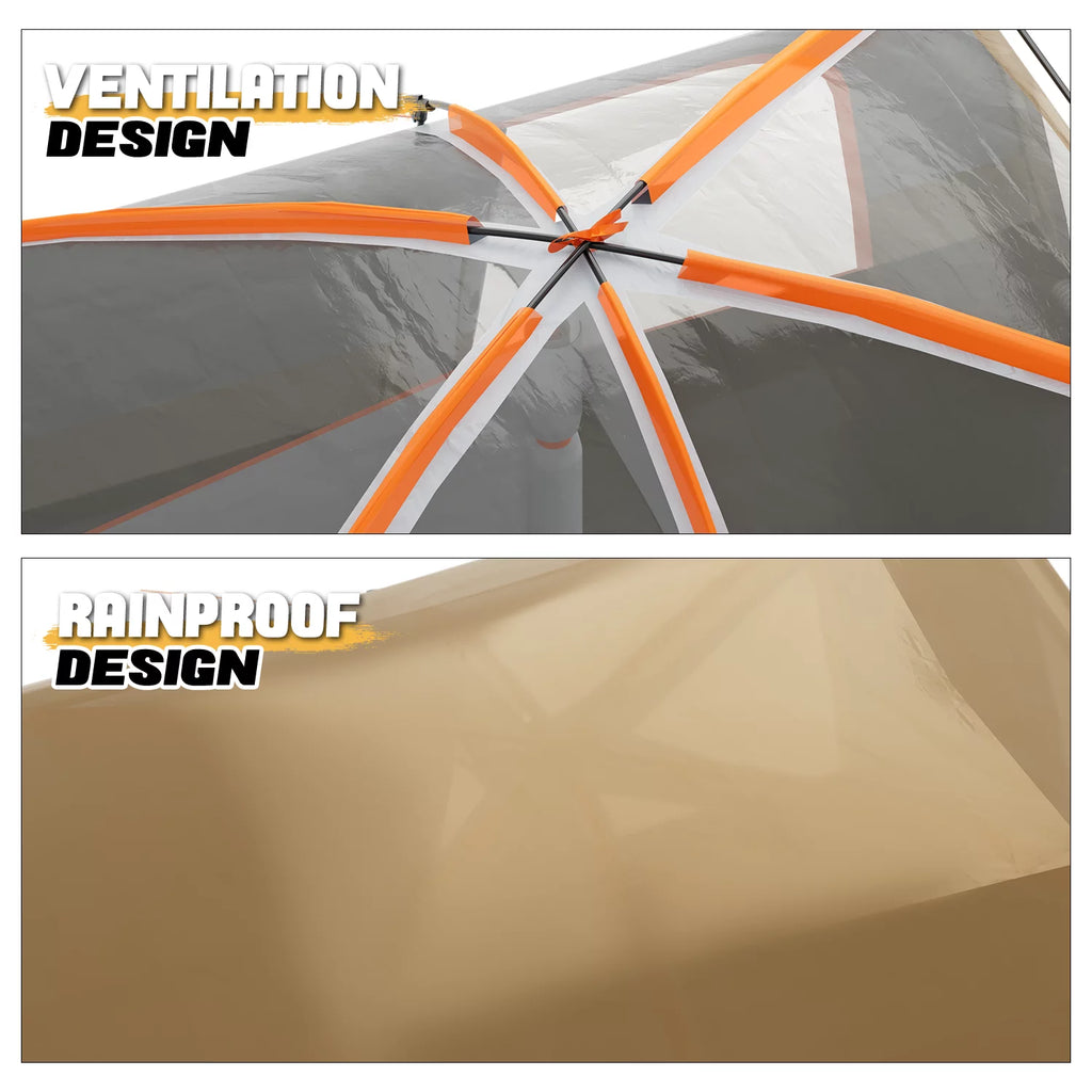 Extra Large 5-8 Person Waterproof Double Layer Cabin Tent V5235