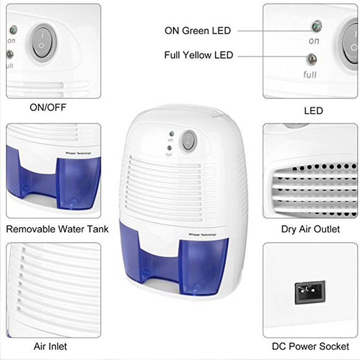 Portable Electric Mini Dehumidifier H40398
