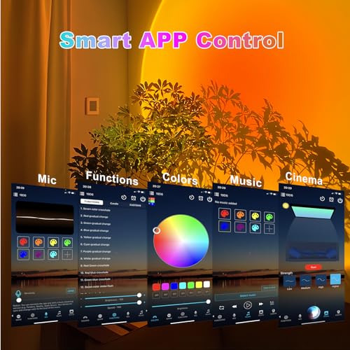 Multicolor Changing Projection Light Sunset Lamp W9656