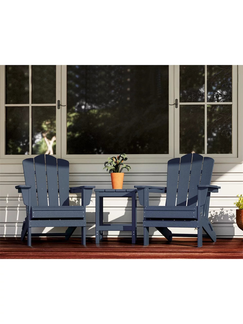 Folding Adirondack Chair Blue D224994