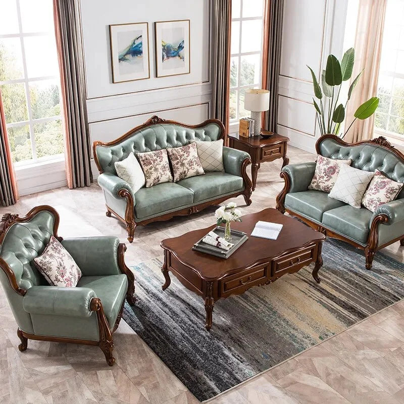 American Leather Solid Wood Sofa S7625