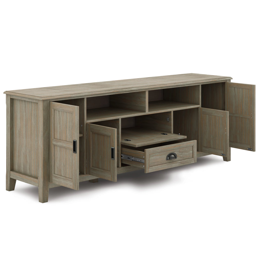 Gray Wood TV Media Stand R340