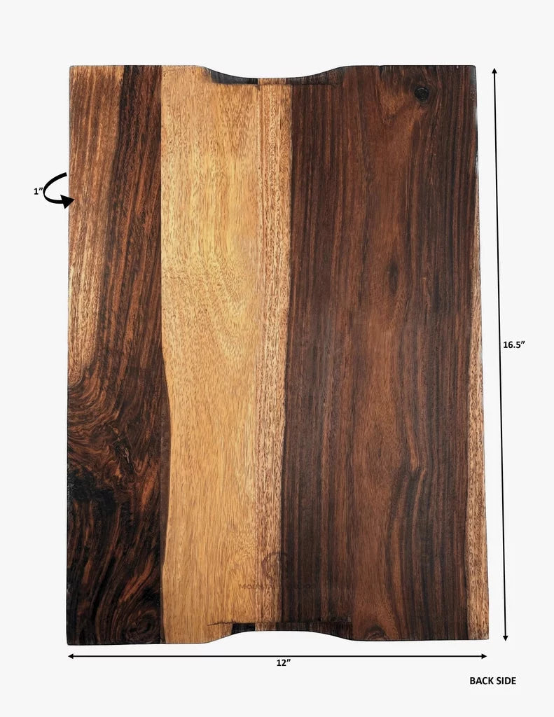 Brown Sheesham Cutting Board with Juice Groove O2146