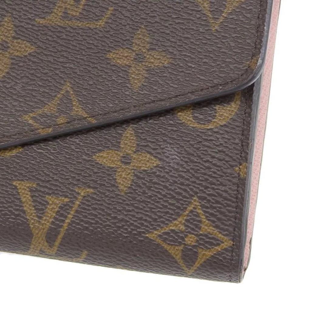Pre-Owned Monogram Pink Long Wallet Q3745