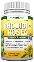 500mg 180 Vegan Capsules Rhodiola Rosea Supplement G5706