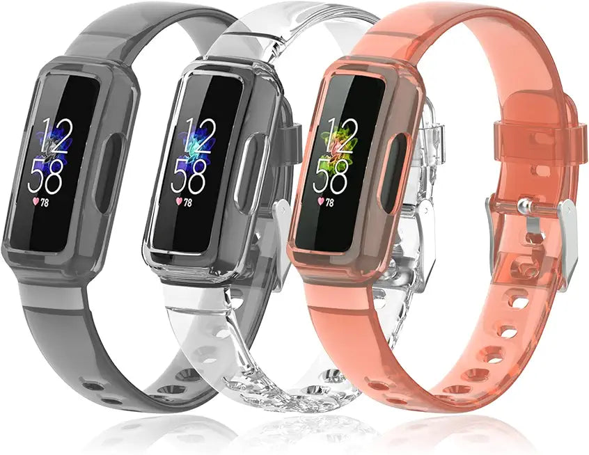 3 Pack Soft Clear Bands Replacement Watch Straps O141484
