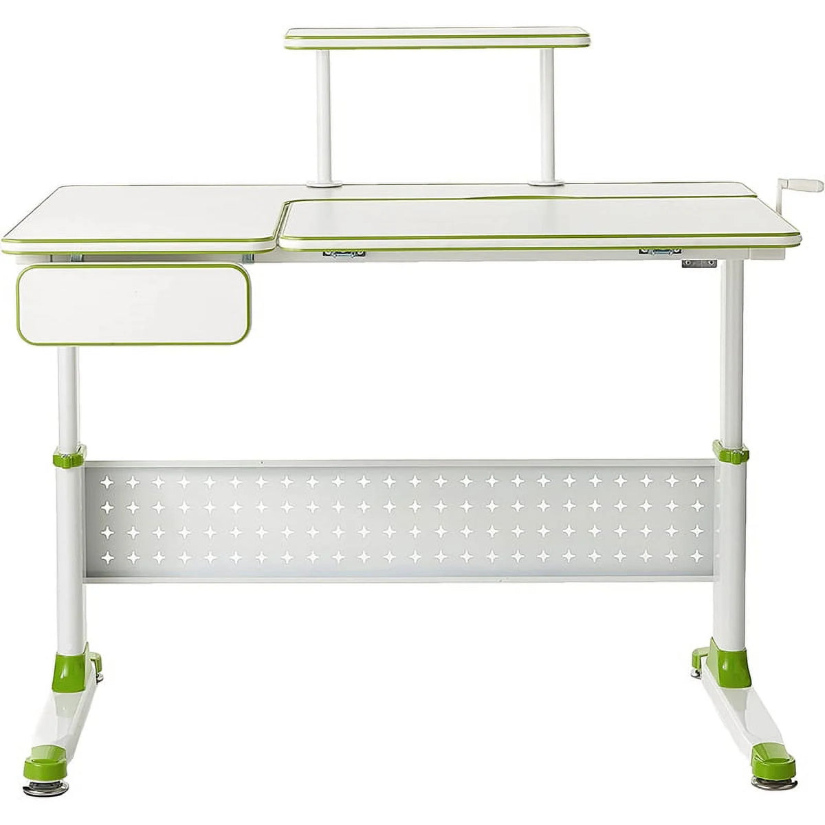 43 Children's Height Adjustable Study Desk Green F9185
