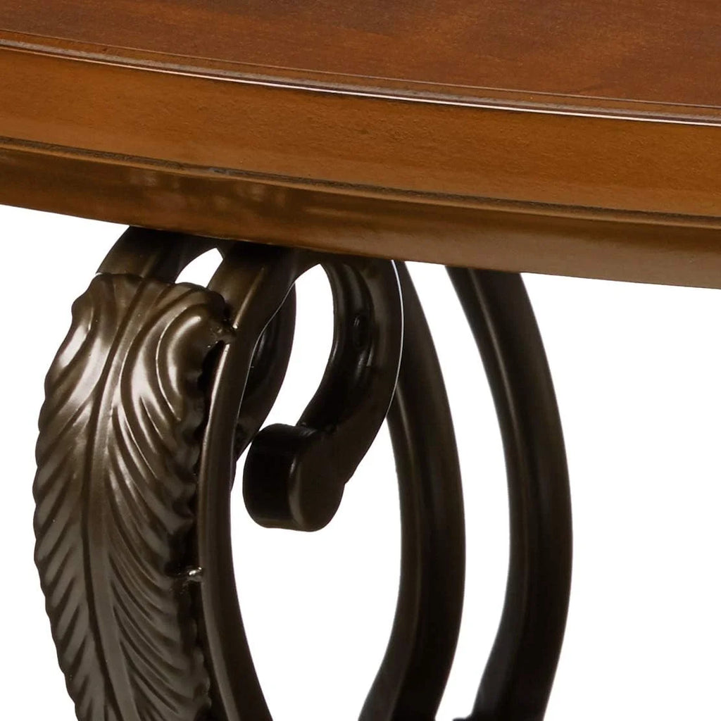Oval Coffee Table with Glass Top and 1 Shelf K57603