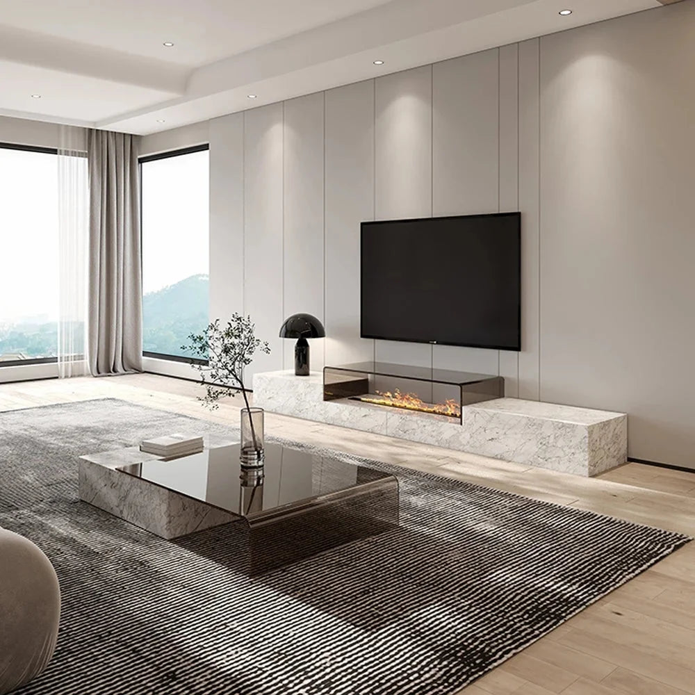 Marble Glass Top TV Stand L31280