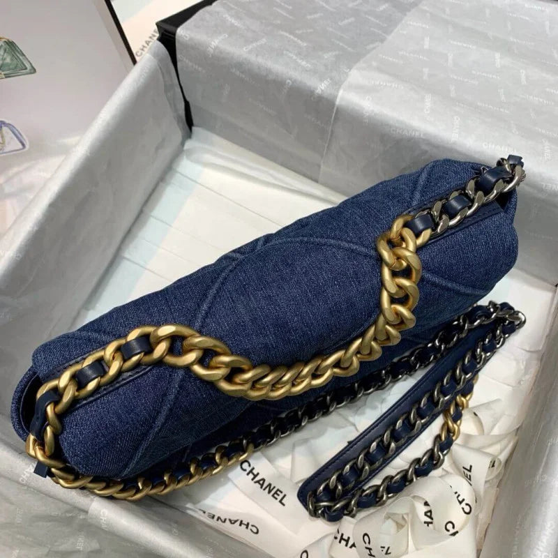 Denim Flap Bag N2564