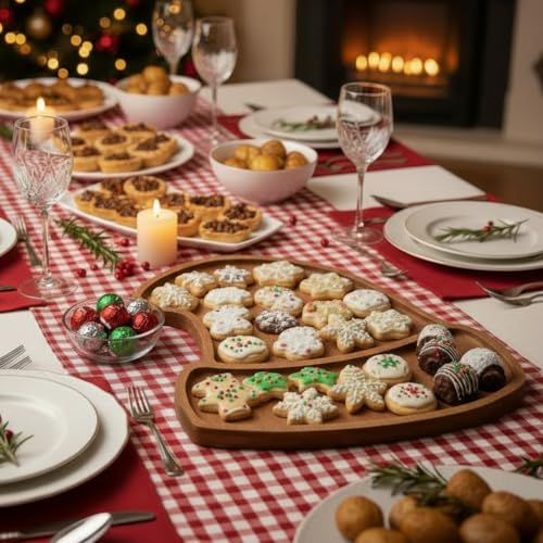 Christmas Tree Serving Tray Charcuterie Board 11.42 x 10.43 Inches T9956