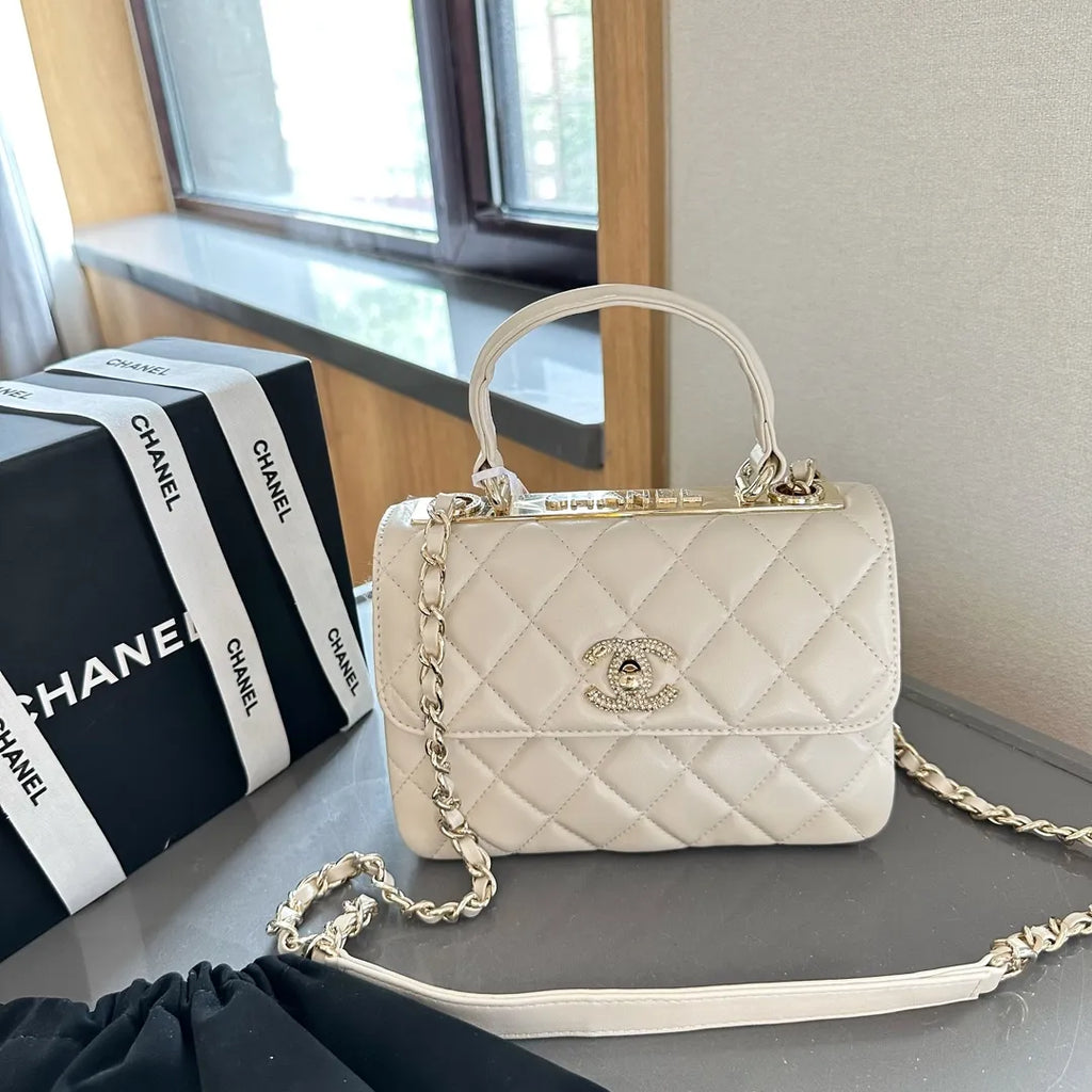 Flap Bag with Top Handle T1578