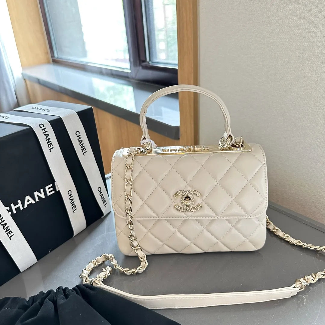 Flap Bag with Top Handle T1578