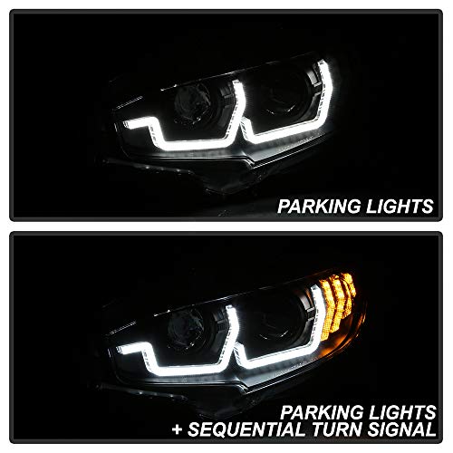 Black LED Projector Headlights Assembly U687827