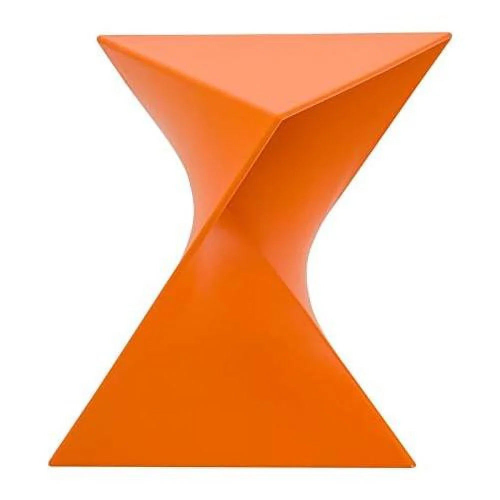 Orange Plastic Triangle End Table Set Of 2 P64828