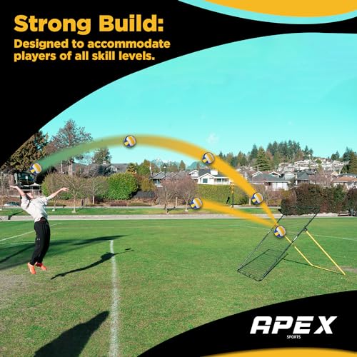 Adjustable Volleyball Rebounder Net 7x4 ft with Travel Bag R967