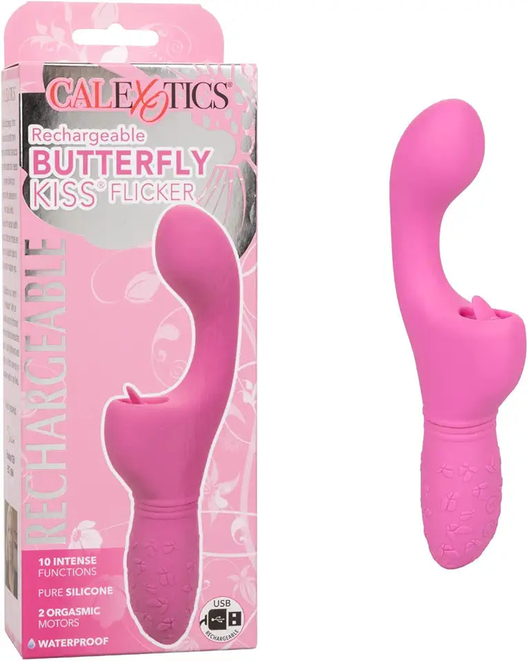 Pink Rechargeable Butterfly Kiss Flicker Z60279