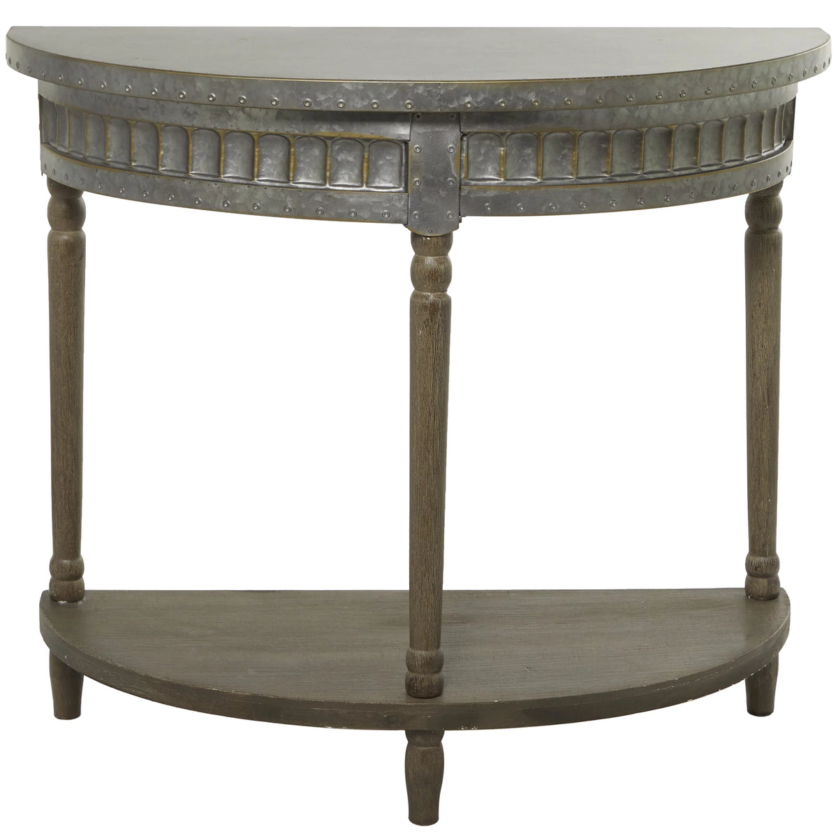 Metal Half Moon Console Table W163